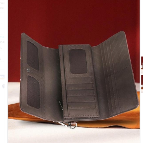 ✨️Sale✨️Montana West Boot Scroll Wallet- Coffee (New/Unused still in package) - Picture 2 of 3